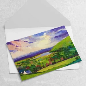 Loch Pityoulish, Rothiemurchas, Greeting Card by Ann Vastano