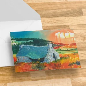 Mains Croft, Bridge of Brown, Greeting Card by Ann Vastano