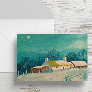 Deep Winter, Rothiemurchas, Greeting Card by Ann Vastano