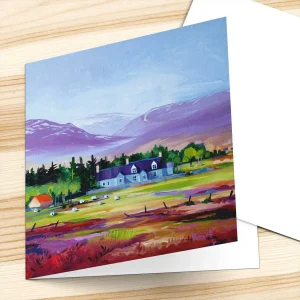 Grampian View, Drumguish, Greeting Card by Ann Vastano