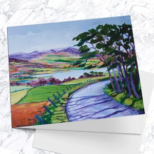 Loch Insh from Hamish's Farm, Greeting Card by Ann Vastano