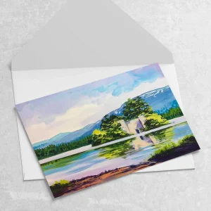 Springtime at Loch Eilein, Greeting Card by Ann Vastano