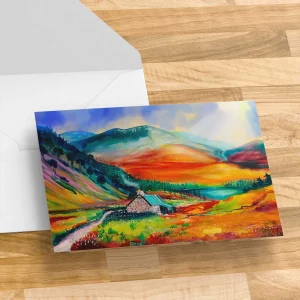 Autumn, Ryvoan Bothy, Greeting Card by Ann Vastano