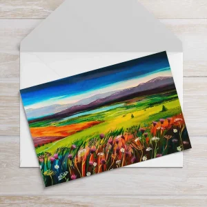 Wild Flowers on Cairngorm, Greeting Card by Ann Vastano
