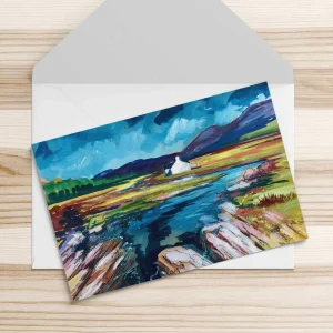 Dark Clouds, Glen Feshie, Greeting Card by Ann Vastano