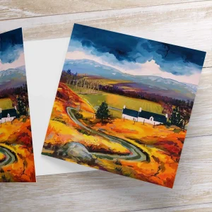 Day on the Hill, Coul Laggan, Greeting Card by Ann Vastano