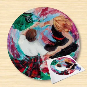 Flyin Roon, Glass Cutting Board by Janet McCrorie