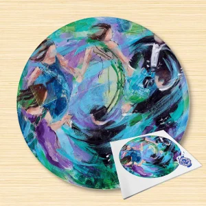 Goin Roon, Glass Cutting Board by Janet McCrorie