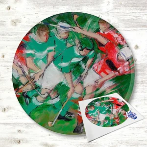 Sweeps and Strikes, Glass Cutting Board by Janet McCrorie