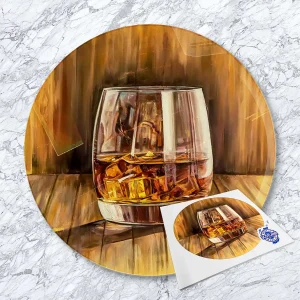Goldie, Glass Cutting Board by Scott McGregor
