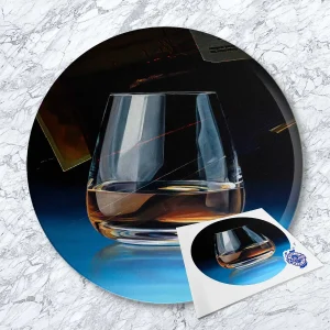 Neat Dram, Glass Cutting Board by Scott McGregor