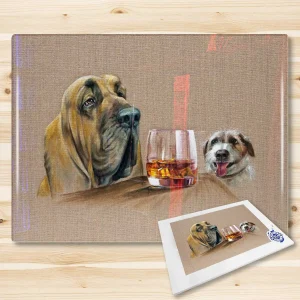 That's a Funny Lookin' Grouse, Glass Cutting Board by Scott McGregor