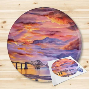 Rail Bridge, Glass Cutting Board by Scott McGregor