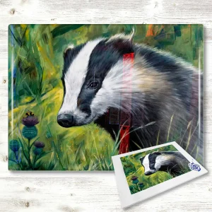 Badger & Bee, Glass Cutting Board by Scott McGregor
