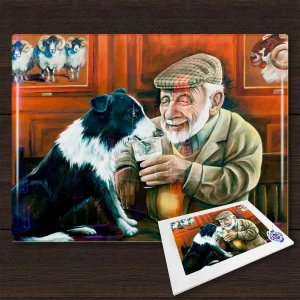 A Well Earned Drink, Glass Cutting Board by Scott McGregor