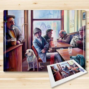 Enjoying the Afternoon Walk, Glass Cutting Board by Scott McGregor