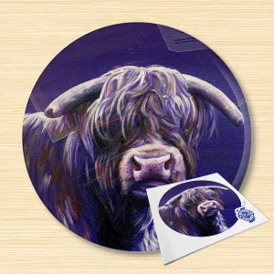 Angus, Glass Cutting Board by Scott McGregor