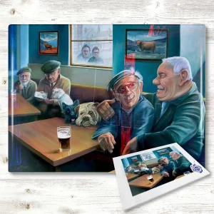 Best Mates, Glass Cutting Board by Scott McGregor
