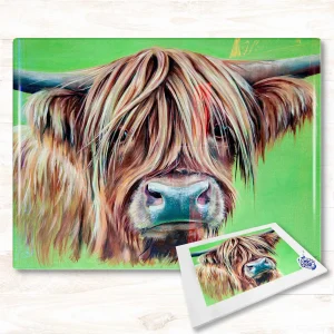 Dandelion, Glass Cutting Board by Scott McGregor
