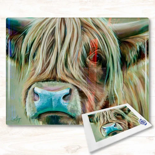Heather, Glass Cutting Board by Scott McGregor