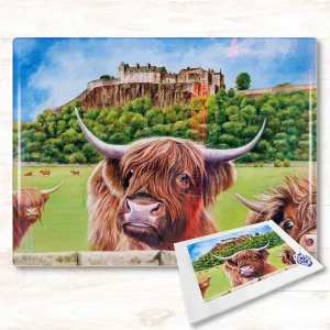 Stirling Castle, Glass Cutting Board by Scott McGregor
