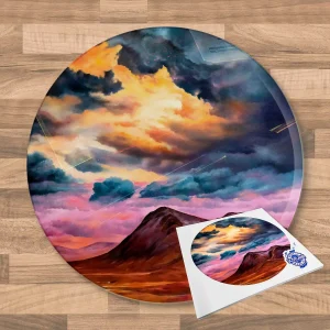 Storm Clouds Over Glencoe, Glass Cutting Board by Scott McGregor