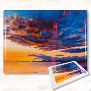 Evening Splendour, Glass Cutting Board by Scott McGregor