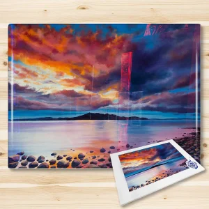 Dusky Twilight, Glass Cutting Board by Scott McGregor