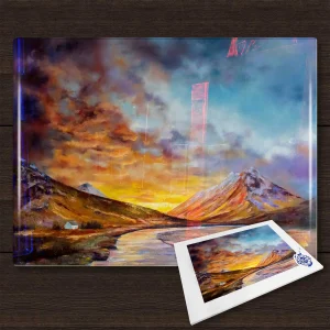 Glencoe Bothy, Glass Cutting Board by Scott McGregor