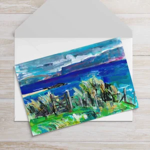 Hebrides Gate, Greeting Card by Clare Arbuthnott