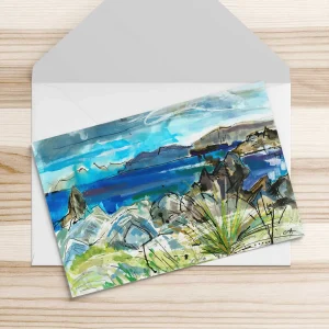 Over the Sea to Skye, Greeting Card by Clare Arbuthnott