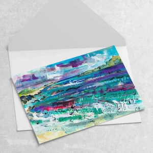 Traigh na Criche Iona, Greeting Card by Clare Arbuthnott