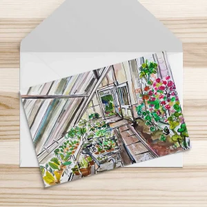 Seedlings, Greeting Card by Clare Arbuthnott