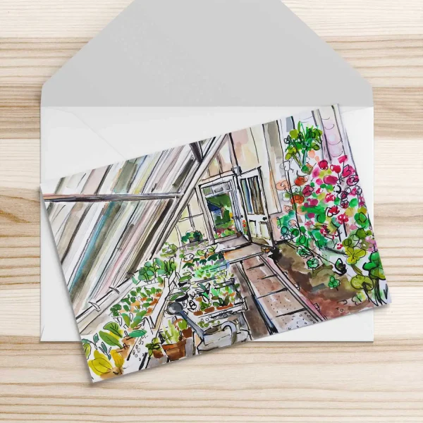 Seedlings, Greeting Card by Clare Arbuthnott