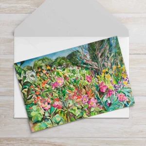 Herbaceous Border, Greeting Card by Clare Arbuthnott