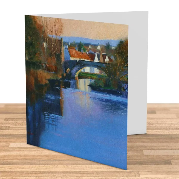 Still Water, Haddington, Greeting Card by Colin Robertson