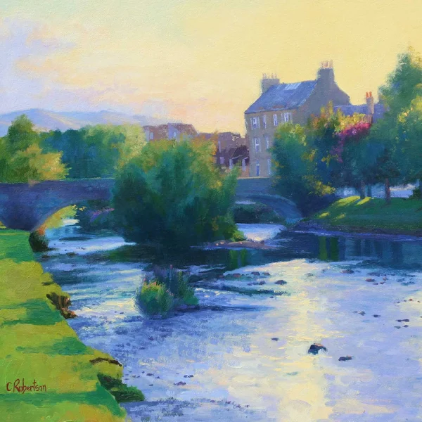 Sunlight over the Esk, Greeting Card by Colin Robertson - Image 2