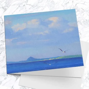 Afternoon Blue, Greeting Card by Colin Robertson