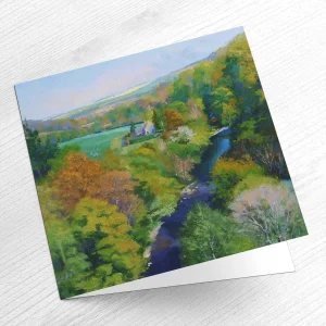 Sunlight on the Trees, Greeting Card by Colin Robertson