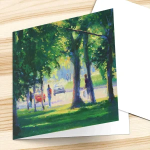 Sunlight through the Trees, Greeting Card by Colin Robertson