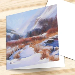 Winter Blues, Glenshee, Greeting Card by Colin Robertson