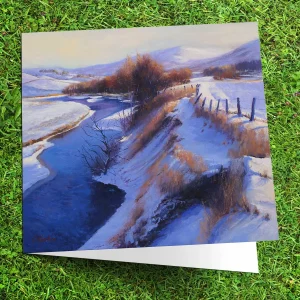 Winter Sunlight, Glenshee, Greeting Card by Colin Robertson