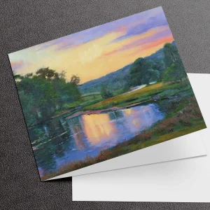The Last of the Sun, Greeting Card by Colin Robertson