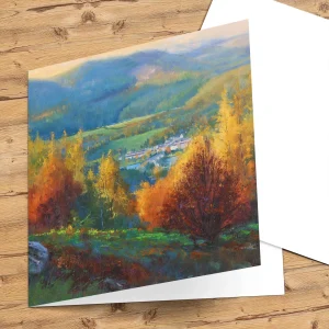 Autumn Trees, Dunkeld, Greeting Card by Colin Robertson