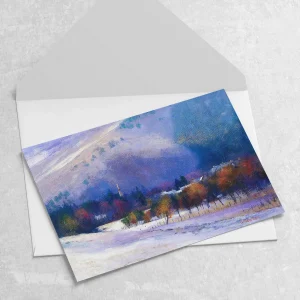Winter Sunlight, Braemar, Greeting Card by Colin Robertson