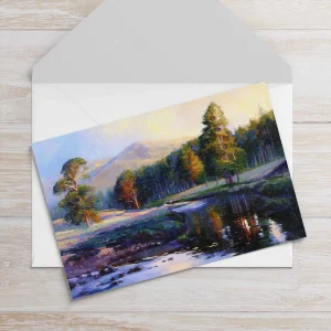 Morning Colours near Derry Lodge, Greeting Card by Colin Robertson