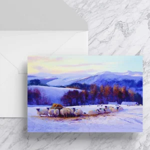Early Morning Breakfast Guest, Greeting Card by Colin Robertson