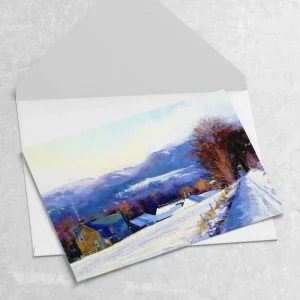 Winter Sun, Pitlochry, Greeting Card by Colin Robertson