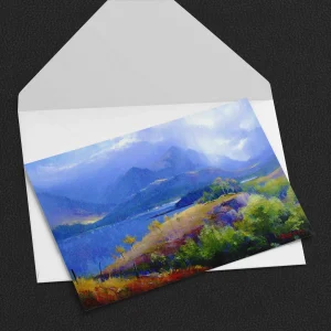 Passing Clouds, Torridon, Greeting Card by Colin Robertson