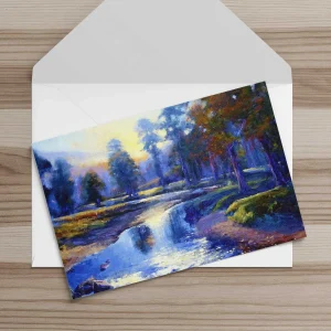 Spring Morning, Glen Derry, Greeting Card by Colin Robertson